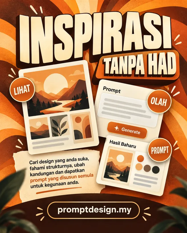 Inspirasi Tanpa Had — Olah Design Menjadi Prompt